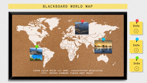 BLACKBOARD WORLD MAP | Genially