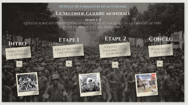 Module Seconde Guerre mondiale Terminale - Séance 3