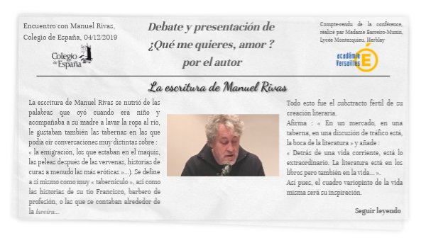 Manuel Rivas | Genially