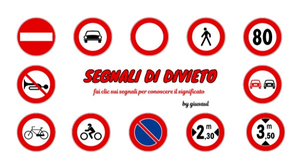 Segnali Di Divieto Segnali Di Divieto