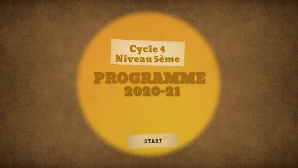 5e programme 2020-21 | Genially