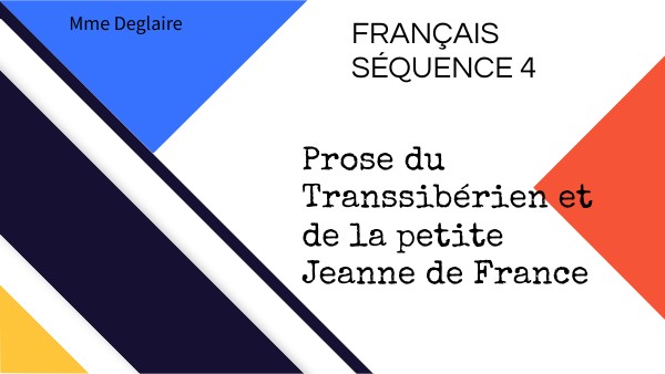 la prose du transsiberien | Genially
