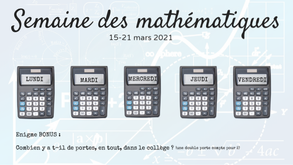Semaine des maths BRAZEY | Genially