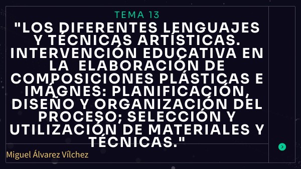 Presentación Tema 13 Primaria | Genially