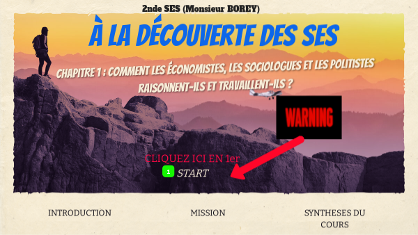 2nde SES Monsieur BOREY: Chapitre 1 : Comment les économistes, les