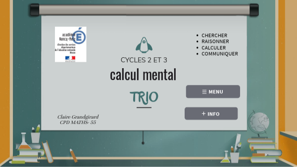 TRIO CALCUL MENTAL C2 C3 | Genially