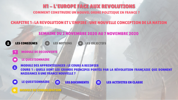 PTC - H1 - L'EUROPE FACE AUX REVOLUTIONS