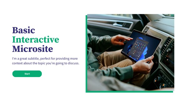 Basic Interactive Microsite