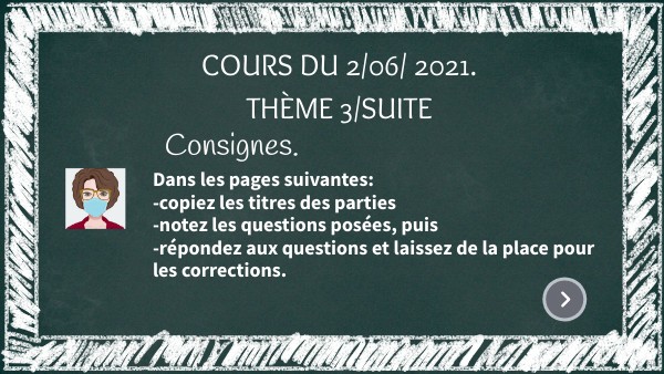 Cours du mercredi 2 juin 2021 | Genially