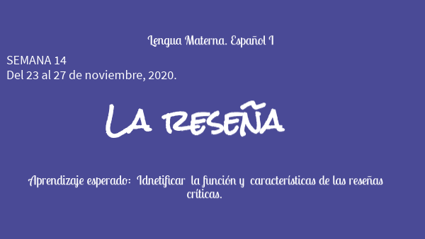 Reseña | Genially