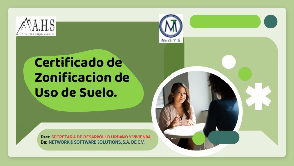 Certificado De Zonificación De Uso Del Suelo
