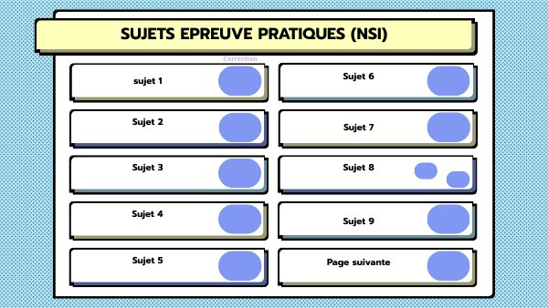 Epreuve pratique
