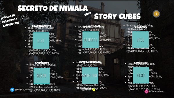SECRETO DE NIWALA STORIES WITH STORY CUBES MISIÓN 4 | Genially