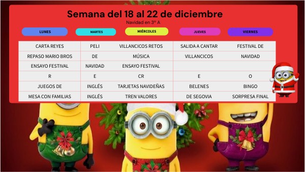 PROGRAMACIÓN NAVIDEÑA