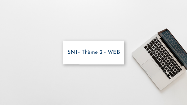 Thème 2 - WEB | Genially