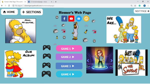 homer´s web page