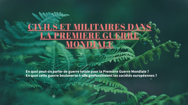 Cours La 1ère guerre mondiale | Genially