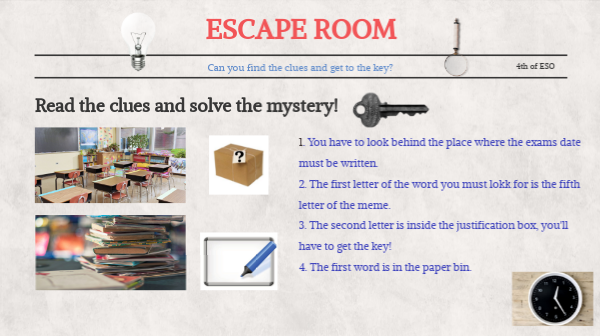 escape room | Genially