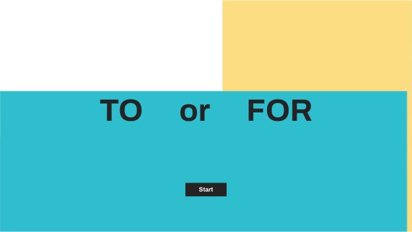 To or for | Genially