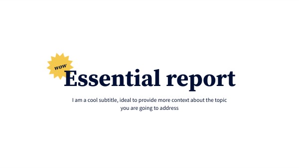 Essential Report