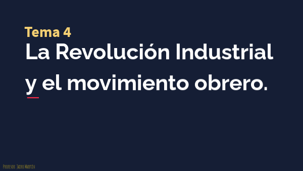 TEMA 4.1 Revolución industrial | Genially