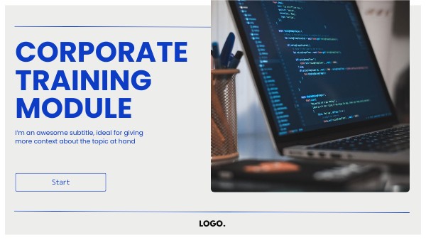 Corporate training module | Genially