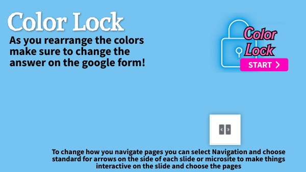 Template Color Lock