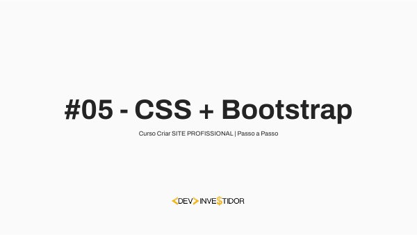 #05 - CSS + Bootstrap - Criar SITE PROFISSIONAL | Passo a Passo | Genially