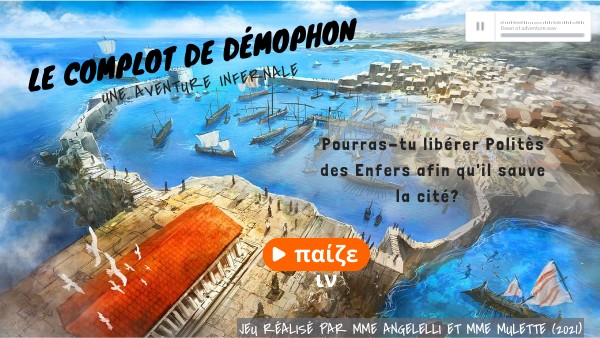 Le Complot de Démophon - Une aventure infernale | Genially