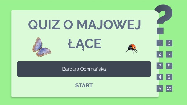 Quiz o majowej łące