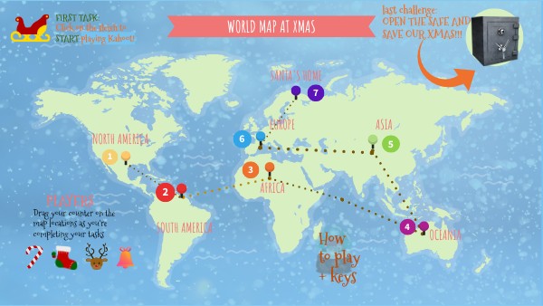 WORLD MAP AT XMAS | Genially