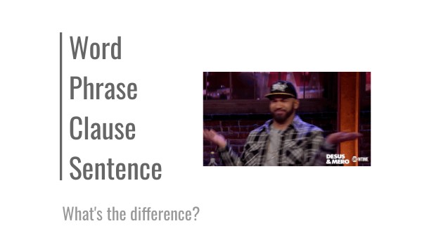 Interactive presentation - words, phrases, clauses, sentences | Genially