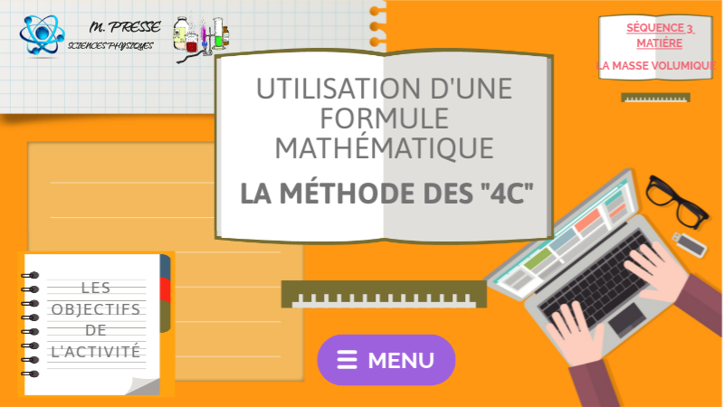 4ÈME_ MATIERE3_ACTIVITÉ4_UTILISER UNE FORMULE MATHÉMATIQUE | Genially