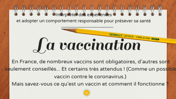 vaccination et memoire immunitaire | Genially