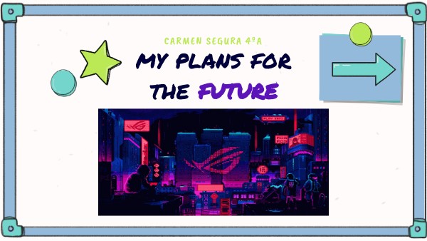 MY PLANS FOR THE FUTURE