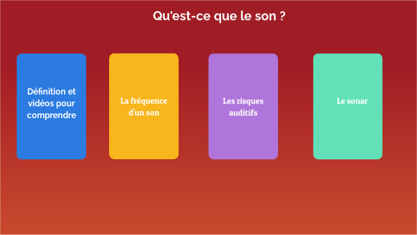 Qu'est-ce que le son