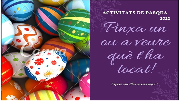 Propostes d'activitats de Pasqua