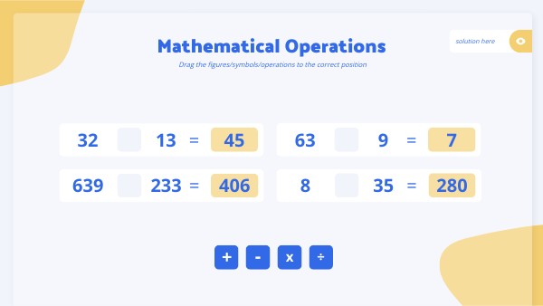 MATHEMATICAL OPERATIONS