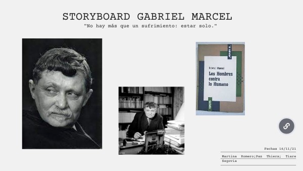 Storyboard gabriel marcel | Genially