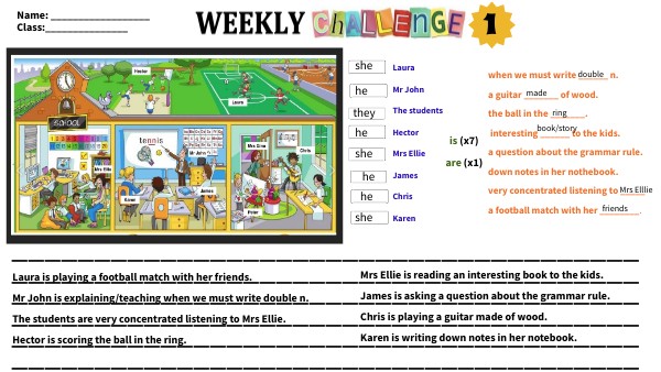 solved Weekly challenge1 | Genially