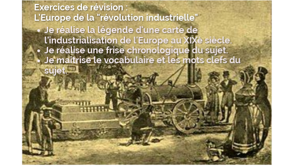 L'europe De La Révolution Industrielle Page De Garde Exercices sur la "révolution industrielle" | Genially