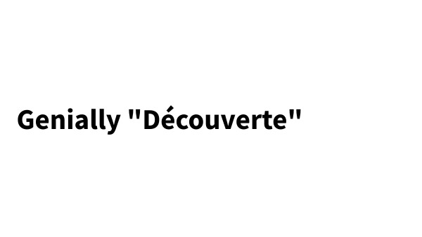Genially avec un titre