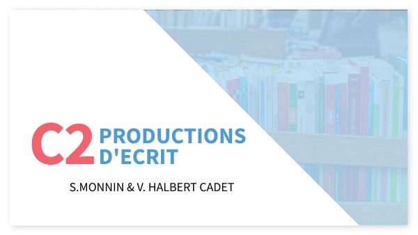 Productions d'écrit cycle 2 | Genially