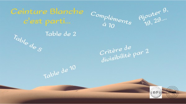 Copie - -CM 6ème - Ceinture blanche | Genially