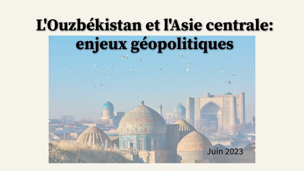 L'Asie Centrale, histoire et civilisation.