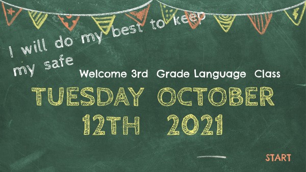 Tuesday October 12th 3rd Grade