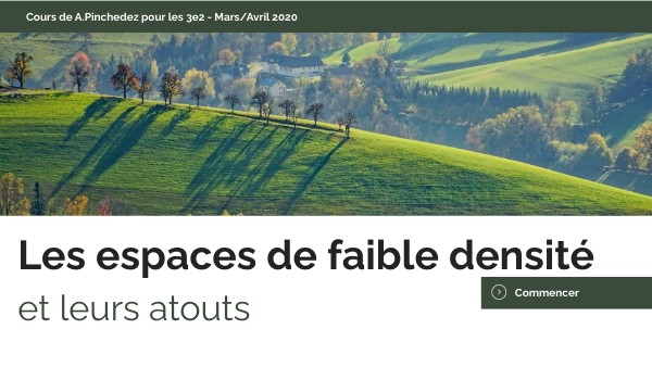 3e2 - Les espaces de faible densité et leurs atouts