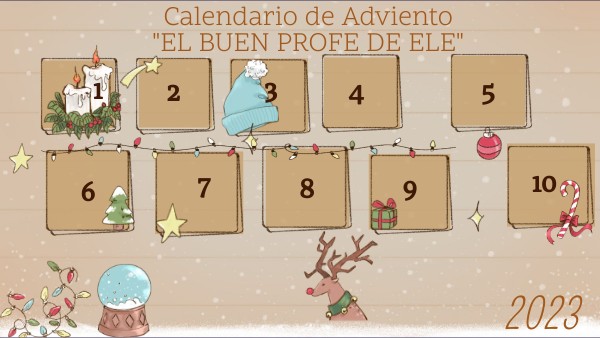 MINI CALENDARIO "EL BUEN PROFE DE ELE" | Genially