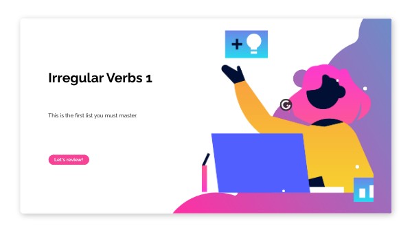AP 3e Irregular Verbs 1 | Genially