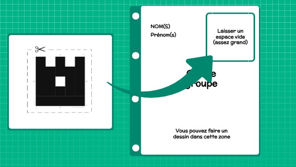 Découpage code Plickers